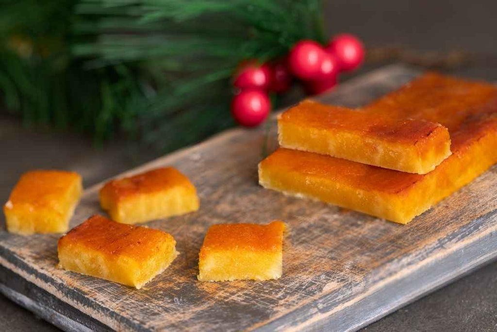 Rezept für Turrón mit geröstetem Eigelb