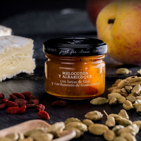 Käse Paarung Marmelade: Pfirsich, Aprikose ung Goji 67g