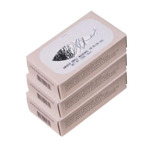 Small Mackerels in Smoked Olive Oil 90g