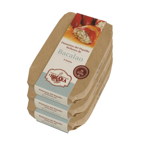 Paprika gefüllt mit Kabeljau 250g