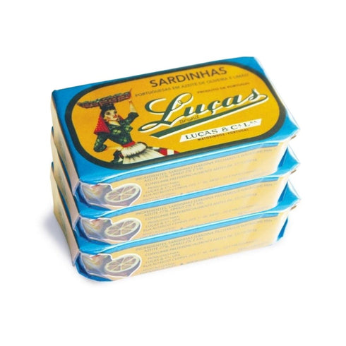 Sardinas con Aceite de Oliva y Limón Luças 125g