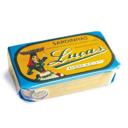 Sardinas con Aceite de Oliva y Limón Luças 125g