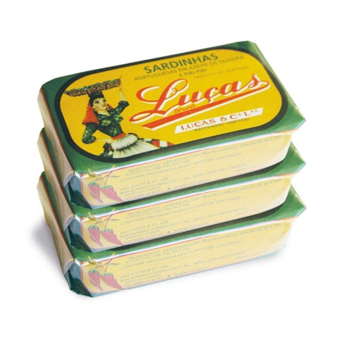 Sardinas Picantes en Aceite de Oliva Luças 125g